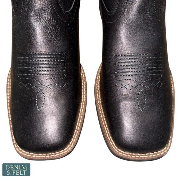 Cody James Ace Black Western Cowboy Boots Men’s 11D Broad Square Toe NEW/NWT - Picture 7 of 15